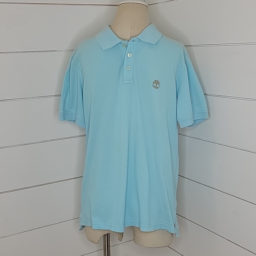 TIMBERLAND summit polo medium cornflower blue polo style